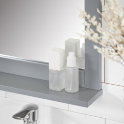 Sobuy Frg129-Sg, Wall Mounted Bathroom Mirror With Storage Shelf, Grey,w40Xd10Xh49.2 - thumbnail 5