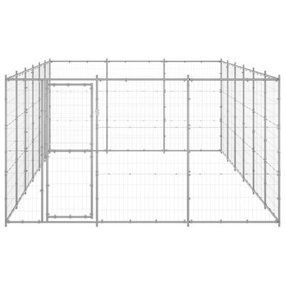 Berkfield Durable Outdoor Dog Kennel Galvanised Steel 21.78 M2 - image 1