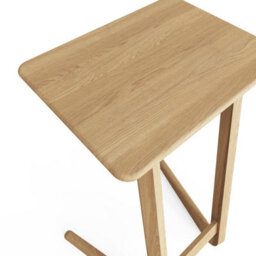 Fwstyle Solid Natural Ash Sofa Snack Table - thumbnail 4