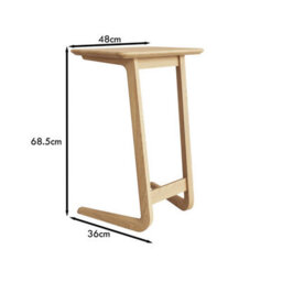 Fwstyle Solid Natural Ash Sofa Snack Table - thumbnail 7