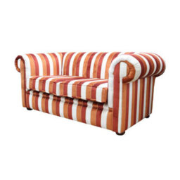 Chesterfield Handmade 1930's 2 Seater Sofa Settee Oscar Mango Velvet Fabric - thumbnail 5