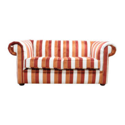 Chesterfield Handmade 1930's 2 Seater Sofa Settee Oscar Mango Velvet Fabric - thumbnail 1