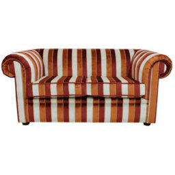 Chesterfield Handmade 1930's 2 Seater Sofa Settee Oscar Mango Velvet Fabric - thumbnail 7