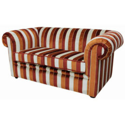 Chesterfield Handmade 1930's 2 Seater Sofa Settee Oscar Mango Velvet Fabric - thumbnail 9