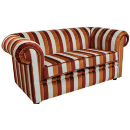 Chesterfield Handmade 1930's 2 Seater Sofa Settee Oscar Mango Velvet Fabric - thumbnail 8