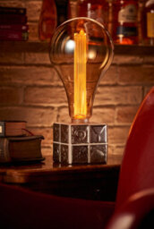 Auraglow Mysa Fossil/sea Shell Effect Stone Table Desk Lamp - Pacifico - Table Lamp Only - thumbnail 8