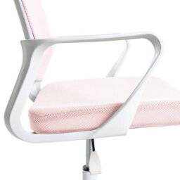 Beliani Scandinavian Office Chair Ease Pastel Pink - thumbnail 7