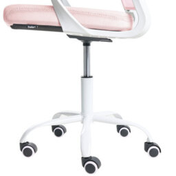 Beliani Scandinavian Office Chair Ease Pastel Pink - thumbnail 8