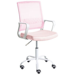Beliani Scandinavian Office Chair Ease Pastel Pink
