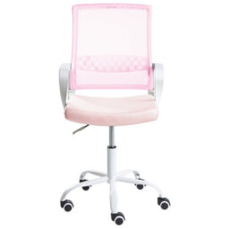 Beliani Scandinavian Office Chair Ease Pastel Pink - thumbnail 4