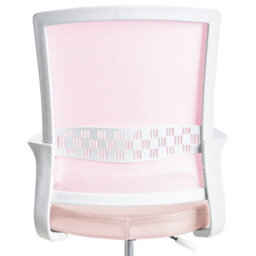 Beliani Scandinavian Office Chair Ease Pastel Pink - thumbnail 5