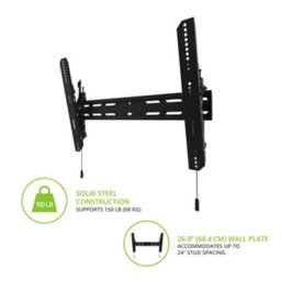 Kanto Mounts Pt300 Tilting Tv Mount For 32-Inch To 90-Inch Tvs - Black - thumbnail 4
