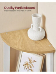 Vasagle Corner Shelf Unit, 4-Tier Corner Shelf, Ladder Shelf For Living Room, Bookshelf Or Plant Stand - thumbnail 5