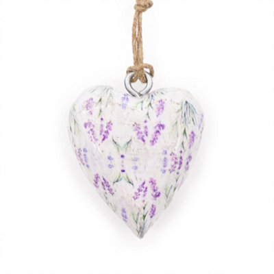 Serenityy Large Decorative Wood Heart Lavender - Lightweight Rustic Home Décor - image 1