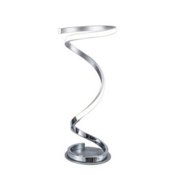 Luminosa Lighting Luminosa Helix Table Lamp 52Cm, 20W Led, 3000K, 1600Lm, Polished Chrome, 3Yrs Warranty
