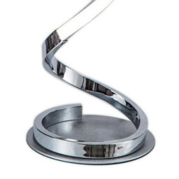 Luminosa Lighting Luminosa Helix Table Lamp 52Cm, 20W Led, 3000K, 1600Lm, Polished Chrome, 3Yrs Warranty - thumbnail 5
