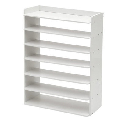 7 Tier Wooden Shoe Rack Storage Shelf Unit Cabinet Organiser - image 1