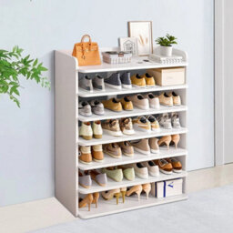 7 Tier Wooden Shoe Rack Storage Shelf Unit Cabinet Organiser - thumbnail 5