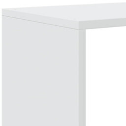Berkfield Room Divider Bookcase 4-Tier White 131.5X29X131.5 Cm Engineered Wood - thumbnail 9