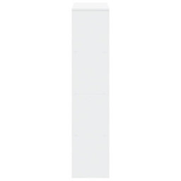 Berkfield Room Divider Bookcase 4-Tier White 131.5X29X131.5 Cm Engineered Wood - thumbnail 6