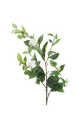Cream Gardenia Stem, Luxurious Artificial Flower For Elegant Arrangements - thumbnail 3