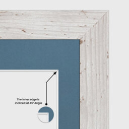 AK Frames 26X8 White Rustic Modern Multi Photo Frame With Pompadour Mount - Holds 5 Apertures (5X) 6X4 Photos - thumbnail 7