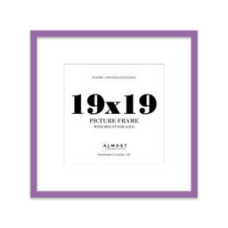 "19X19"" Purple Picture Frame - 19X19"" Square Frame With 16X16"" Mount For 19X19""/16X16"" Pictures Art Deco Style Room Decor, 1 Pack" - thumbnail 1