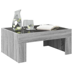 Vidaxl Coffee Table With Infinity Led Grey Sonoma 70X50X30 Cm - thumbnail 5