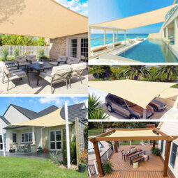 Black 2X3M Rectangular Shade Sail Uv Resistant - thumbnail 4