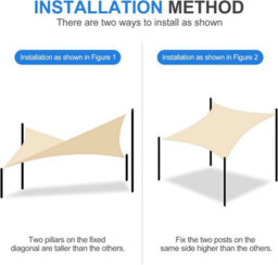Black 2X3M Rectangular Shade Sail Uv Resistant - thumbnail 3