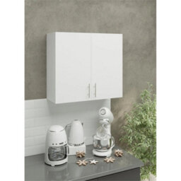 Kitchen Wall Unit 800mm Storage Cabinet Cupboard   White Matt - thumbnail 3