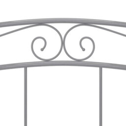 Berkfield Bed Frame Grey Metal 180X200 Cm 6Ft Super King - thumbnail 7