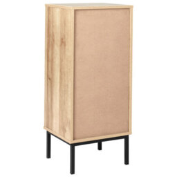 Wyld And Coco Bathroom Cabinet Light Brown 40 X 92 Cm With Braided Rattan Front And Matt Finish - thumbnail 6