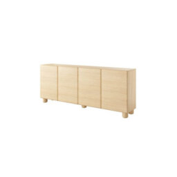 Arten Lomo 200Cm Oak Vincenza Four-Door Sideboard For Spacious Living Room Storage - thumbnail 4