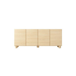 Arten Lomo 200Cm Oak Vincenza Four-Door Sideboard For Spacious Living Room Storage - thumbnail 2