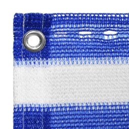 Berkfield Balcony Screen Blue And White 90X300 Cm Hdpe - thumbnail 2