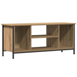 Berkfield Tv Stand Artisan Oak Engineered Wood, Metal 102 X 35 X 45 Cm - thumbnail 2