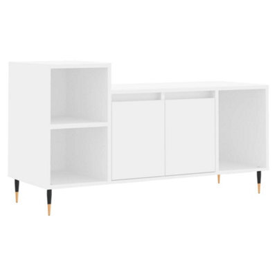 Berkfield Stylish Tv Cabinet White 100X35X55 Cm Engineered Wood - image 1