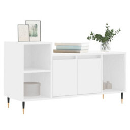 Berkfield Stylish Tv Cabinet White 100X35X55 Cm Engineered Wood - thumbnail 3