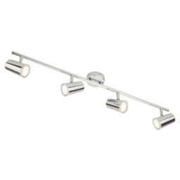 Litecraft Trisha Chrome 4 Light Bathroom Ceiling Spotlight Bar - thumbnail 2