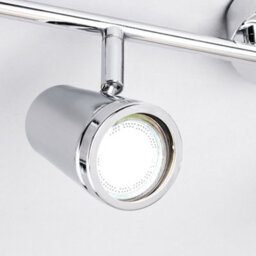 Litecraft Trisha Chrome 4 Light Bathroom Ceiling Spotlight Bar - thumbnail 5