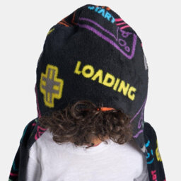 OHS Kids Gaming Wearable Hooded Fleece Blanket With Sleeves - 100 X 125Cm - thumbnail 3