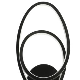 GoodHome Pegmati Matt Black Paint Effect Wired Led Wall Light - thumbnail 4