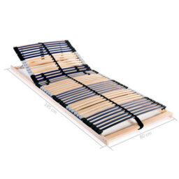 Vidaxl Slatted Bed Base Without Mattress With 42 Slats 7 Zones 80X200 Cm - thumbnail 8
