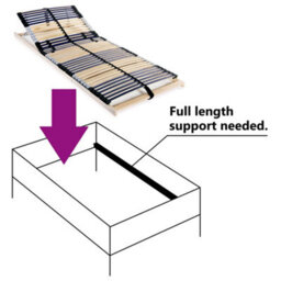 Vidaxl Slatted Bed Base Without Mattress With 42 Slats 7 Zones 80X200 Cm - thumbnail 6
