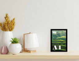 A4 Black Picture Frame Fits A4 (21 X 29.7Cm - 8.3 X 11.7In) Poster, Photo, Artwork, Or Print. - thumbnail 4