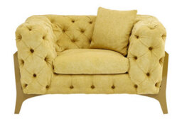 Orsina Vibrant Pistachio Fabric Armchair, Citron Upholstered Occassional Armchair, Durable Accent Armchair - thumbnail 1