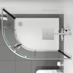 Affine 1200 X 800mm Left Hand Offset Quadrant Shower Enclosure Framed 8mm Safety Glass - thumbnail 4