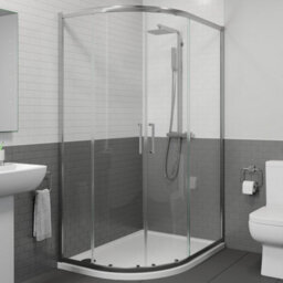 Affine 1200 X 800mm Left Hand Offset Quadrant Shower Enclosure Framed 8mm Safety Glass - thumbnail 5