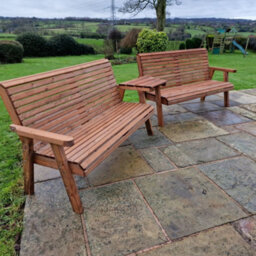 Churnet Valley Garden Furniture Ltd Valley 6 Seat Set 2X3B Angled Tray - thumbnail 3